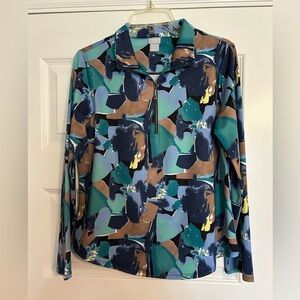 Chico's Zenergy Blue and Green top